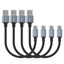 USB C ケーブル 10cm 短い 0.1m 4本セット タイプC 10センチ 最大3A 急速充電 高速データ転送 USBA to 送料 無料