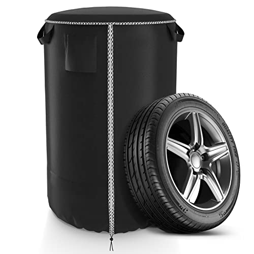 タイヤカバー 屋外 防水 タイヤ 収納袋 タイヤ 4本 取っ手と換気窓付き タイヤ収納カバー 420D 厚手 タイヤ保管カバー 普通 送料　無料