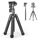 MT63 三脚 カメラ三脚 トラベル三脚 小型 10段伸縮 145cm 自由ボール雲台 パノラマ撮影 アルミ合金製 耐荷重4KG コ 送料 無料