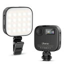 U60 LEDビデオライト 小型 金属クリップ付き クイックリリース 360°RGB 25009000K色温度 輝度調整 2500m 送料 無料
