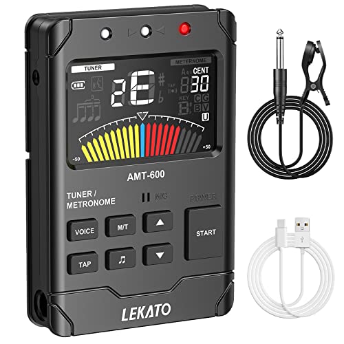 チューナーメトロノーム 多機能 3in1充電式デジタルボーカルメトロノーム・チューナー ギター/ベー ...