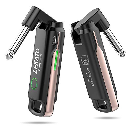 ギターワイヤレスシステム 送受信機 ケーブル不要 70チャンネル ギタートランスミッション USB充 ...