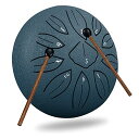 スリットドラム スチールタングドラム 11音 6インチ 打楽器 金属ドラム ヨガ/瞑想/癒し/祈り/治法/疲労療 楽譜付き 収納バッグ 送料 無料