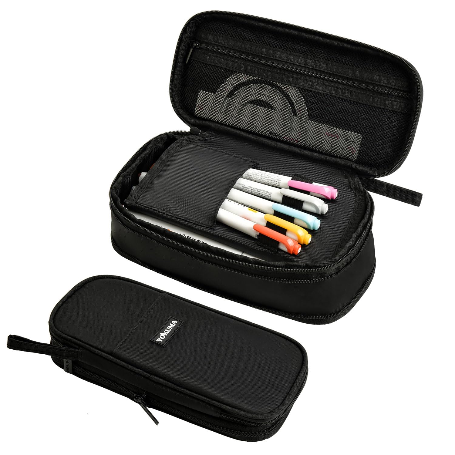 ペンケース 筆箱 大容量 おしゃれ シンプル 小学生 大人 中学生 高校生 大学生 男の子 女の子 子供用 ふでばこ 多機能 ブラッ 送料　無料