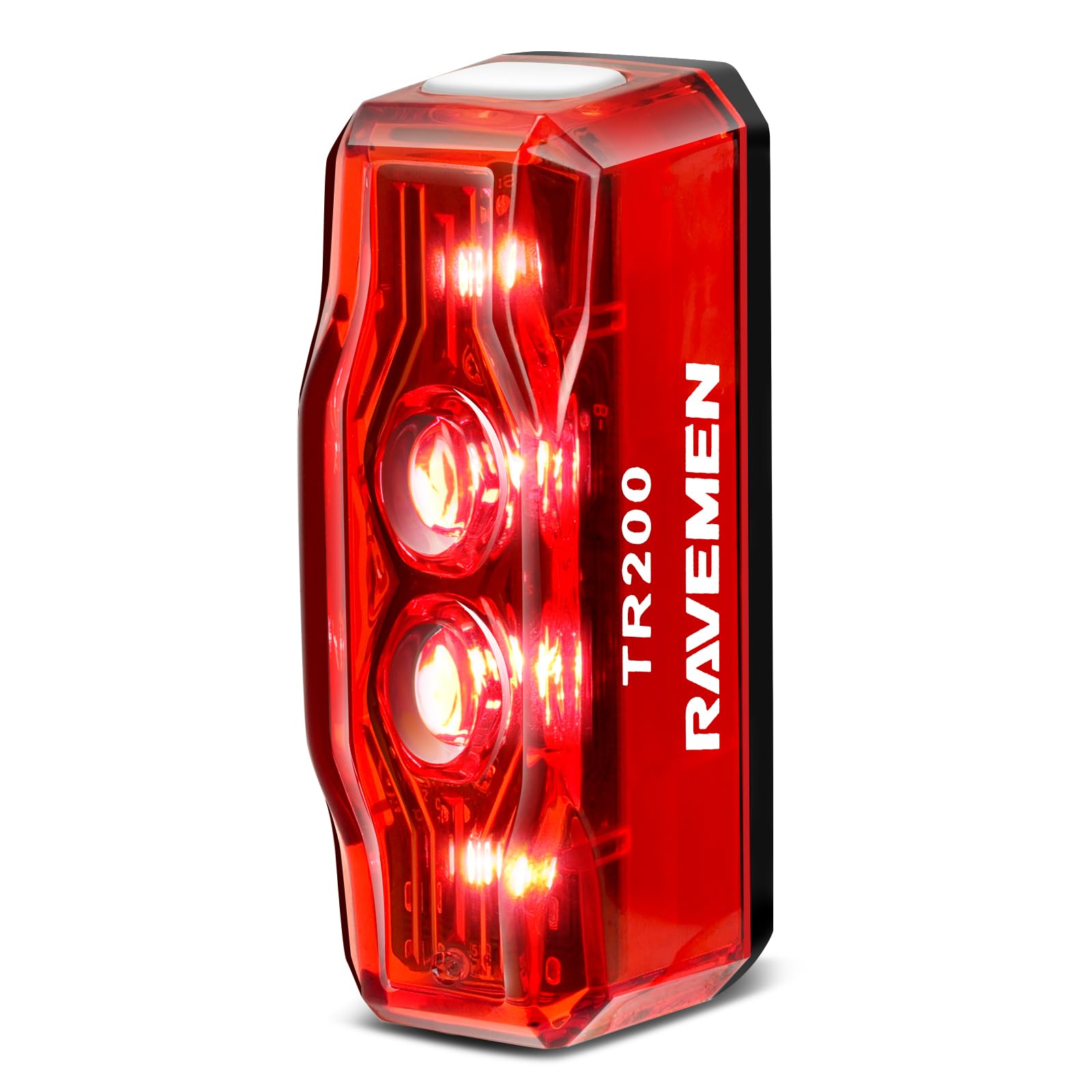 TR200 テールライト リアライト 200ルーメン ブレーキ センサー＆自動オンオフ 6つ調光モード 4つ高輝度LED 18時間連 送料　無料
