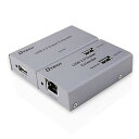 USB エクステンダー 延長器 4ポート USB2.0 エクステンダー 4分配 USB延長 最大50m Cat5/5e Cat6/6 送料 無料