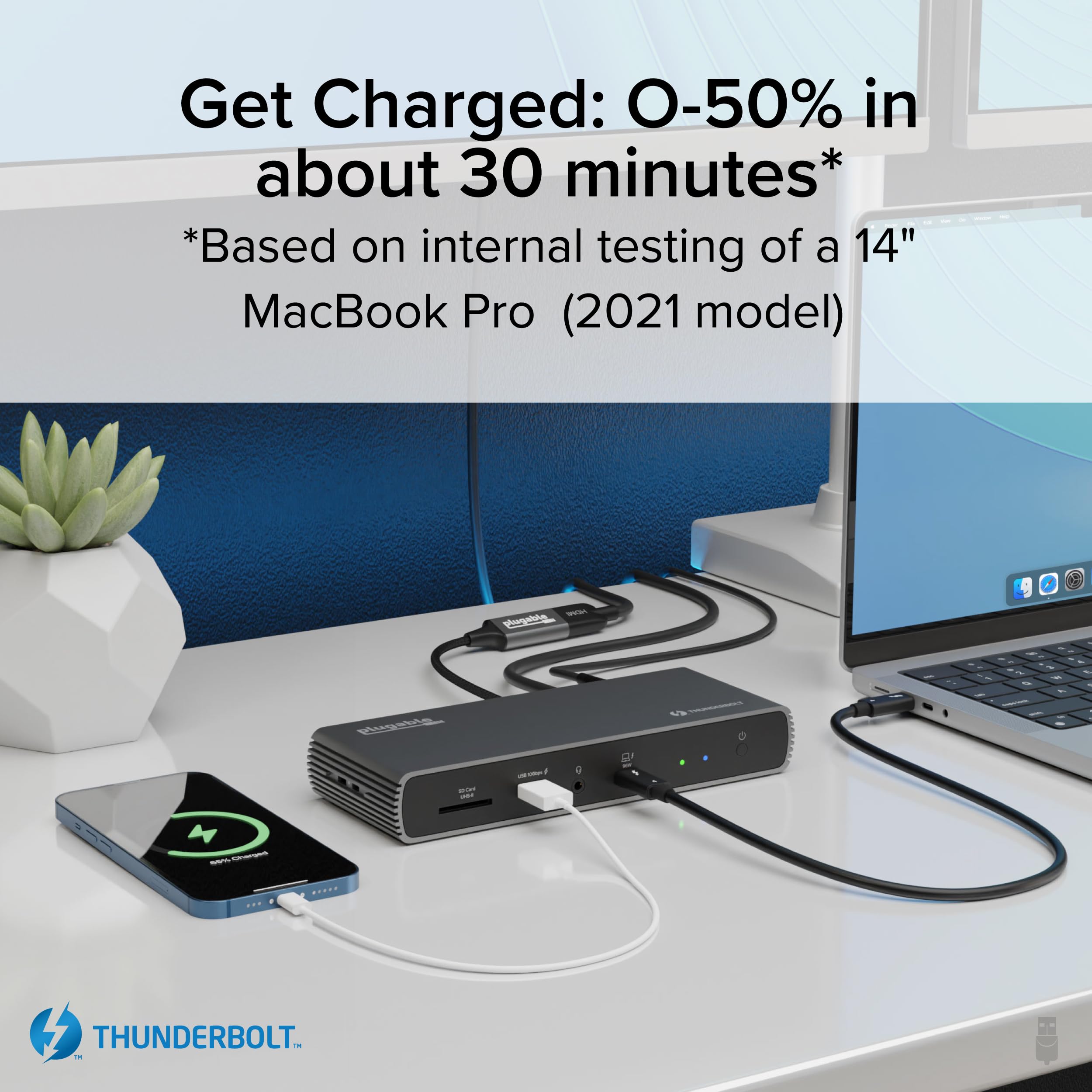 Thunderbolt 4 �ɥå��󥰥��ơ������ 100W �ۥ��Ƚ����б� Thunderbolt ǧ�� Thunderbolt ������̵��