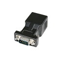 RS232 RJ45 変換 シリアル アダプター DB9 DSub 9ピン オス RJ45 メス イーサネット ネットワーク コネク 送料 無料