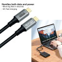 USB4 ケーブル Thunderbolt 4 Thunderbolt 3 対応 USB C to USB C ケーブル 40Gbp 送料　無料 3