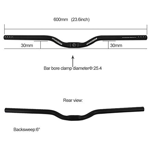 マウンテンバイク ロードバイクハンドル 自転車のハンドルバー 25.4mm x60cm ライザーバー 送料　無料 2