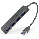 USB 3.0 ハブ 4 ポート Windows PC Surface Pro Chromebook Linux Android で 送料 無料