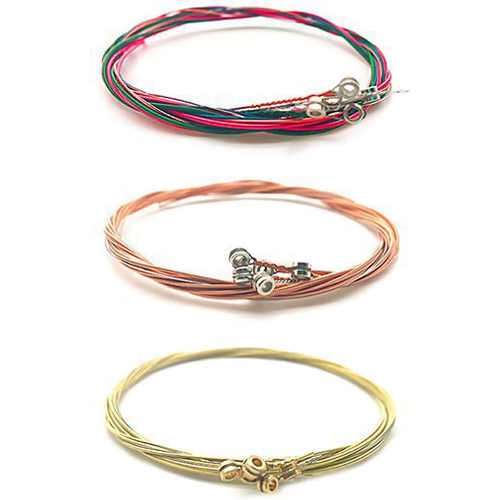 ギターの交換用弦 18本入り バラード代替スチール弦 金属弦セット フォークギター対応 交換部品用  ...