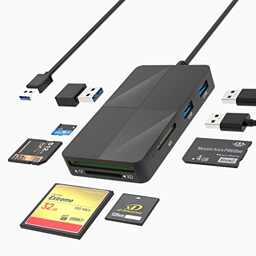 USB3.0 SDカードリーダー USB3.0 カードリーダー USBハブ 8in1 USB3.0ポート×3+SD/TF/Micro 送料　無料