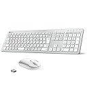 キーボード ワイヤレス マウス セット 無線 静音 JIS日本語配列 TypeC充電式 テンキー付き 2.4G マウス 3段階DPI 送料 無料(2)