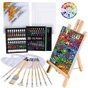 油絵具 セット 56点セット 36色 油絵 油絵の具 絵画 画材 絵の具セット 初心者 大人 男の子 女の子 木製イーゼル 張りキャ 送料 無料