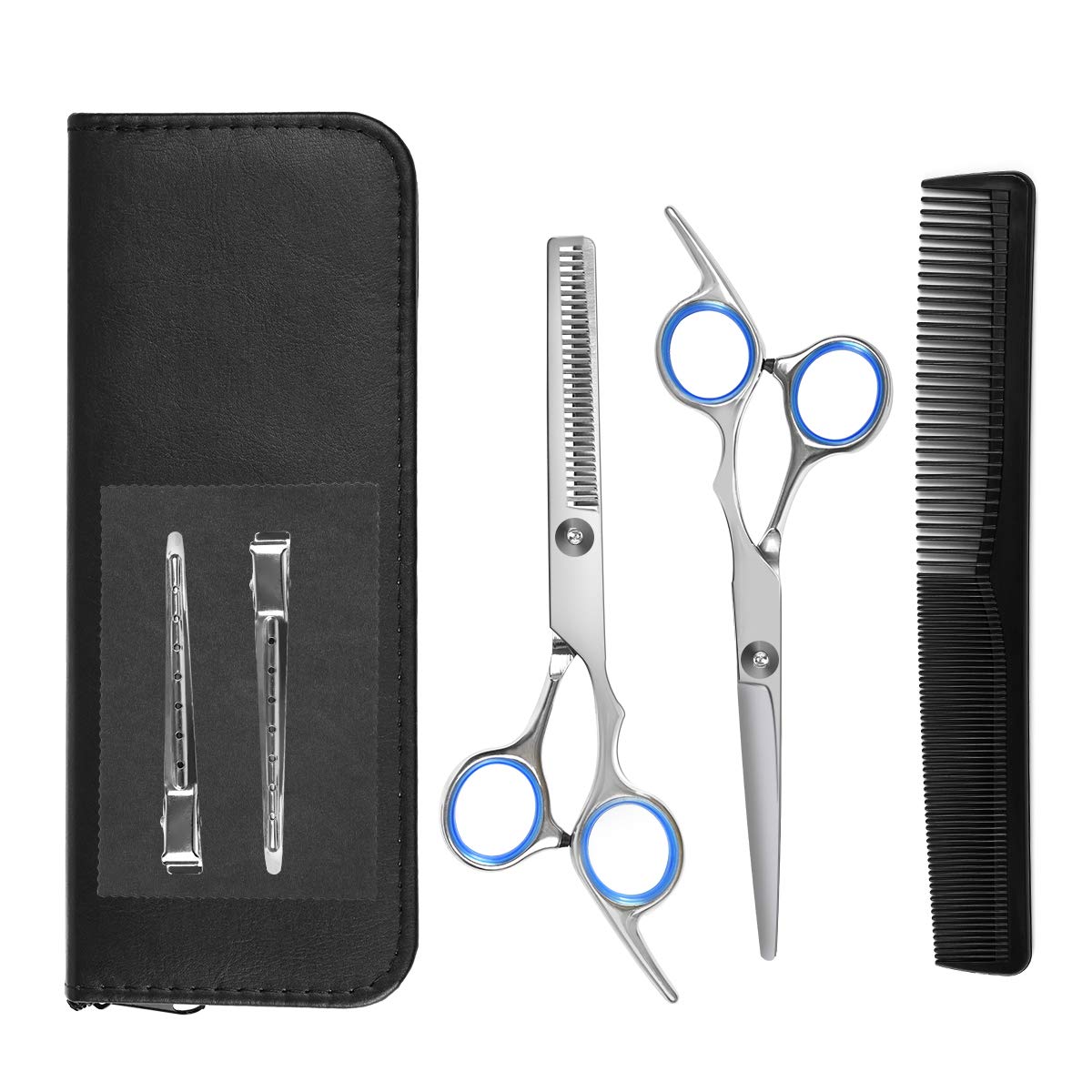 散髪 ヘアカット すきばさみ セット セルフカット 初心者 プロ並み仕上がる 家庭用 美容師 高級シザー ..