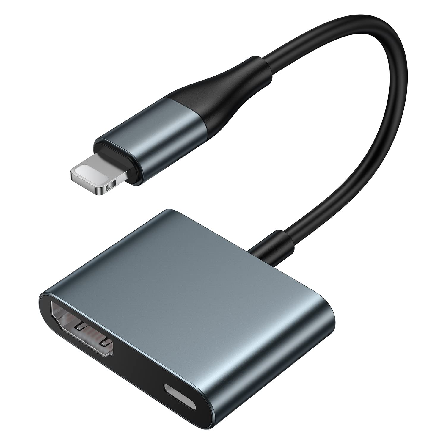 iPhone HDMI 変換アダプタ 給電不要 hdmi変換アダプタ HDMI 変換ケーブル ライトニング AVアダプタ 1080 送料　無料