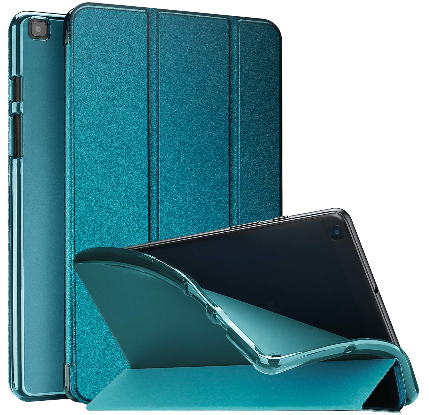 乐天商城 - Galaxy Tab A 8.0 2019 保護ケース T290 T295スタンド機能 半透明 つや消しのソフトバックカバー 対応端 送料　無料