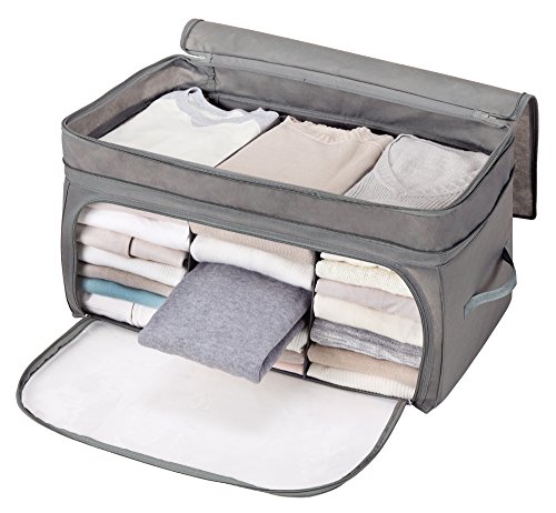 アルファックス 収納ケース 衣類用 グレー 幅58×奥行36×高さ32cm 伸びて増量竹炭収納ケース レギュラー..