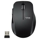 エレコム マウス ワイヤレス レシーバー付属 Mサイズ 5ボタン 戻る・進むボタン搭載 静音 ブラック MFBL01DBXSBK 送料 無料