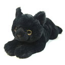 サンレモン ひざ ねこ ブラック M 17×18×47cm ぬいぐるみ アニマル P1822 送料 無料