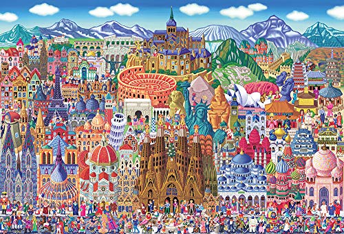 其它 - 2000スモールピースジグソーパズル 世界名所大集合! 49×72cm S92505 送料　無料