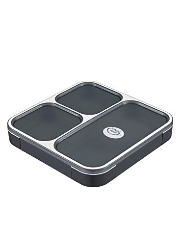 樂天商城 - フードマン 弁当箱 立てて運べる 薄型弁当箱 800ml クリアブラック 汁漏れしにくい Wシーリング 4点ロックでしっかり固定 D 送料　無料
