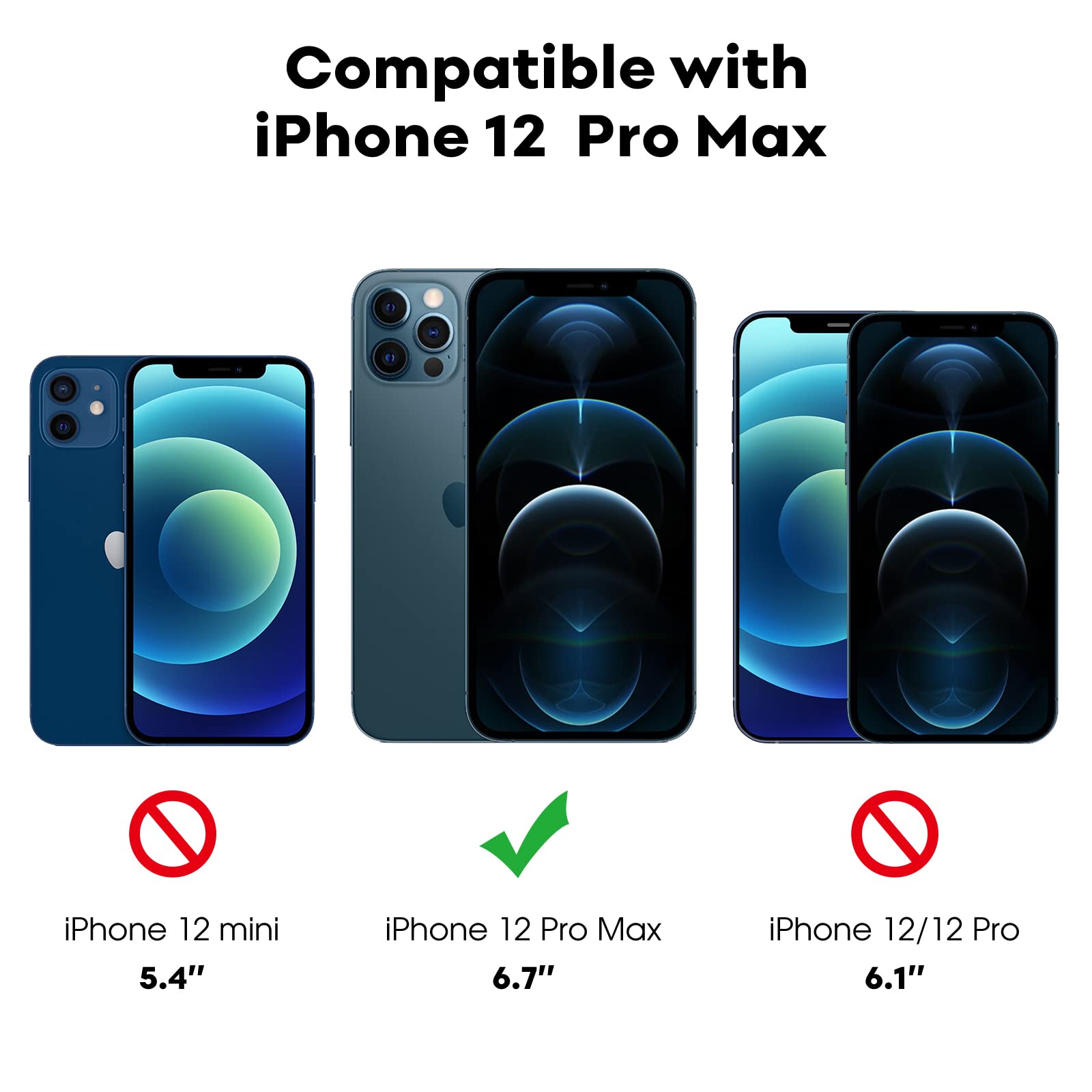 iPhone12ProMax 12 Pro Max 6.7インチ用 全面保護フィルム 強化ガラスフィルム ガイド枠付き ケースに干渉 送料　無料