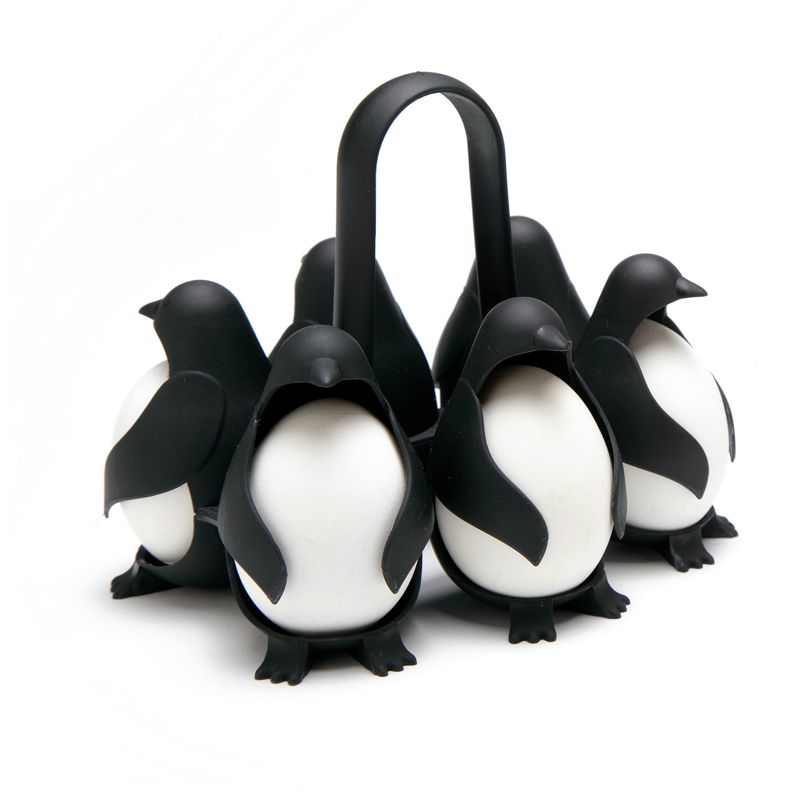 Peleg Design エッグホルダー ペンギン ブラック ゆで卵 6個入り 調理器具 キッチンツール 送料　無料