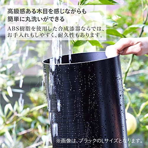 藤栄FUJIEI ダスパースタイル ゴミ箱 ダストボックス ブラック S 3.4L DS01 スタイリッシュ シンプル おしゃれ 丸洗 送料 無料 [3]