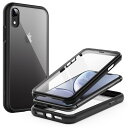 iPhone XR ケース 6.1インチ用 傷つけ防止 液晶保護フィルム内蔵 フルボディ 360°全面 保護カバー クリアバック ブ 送料 無料
