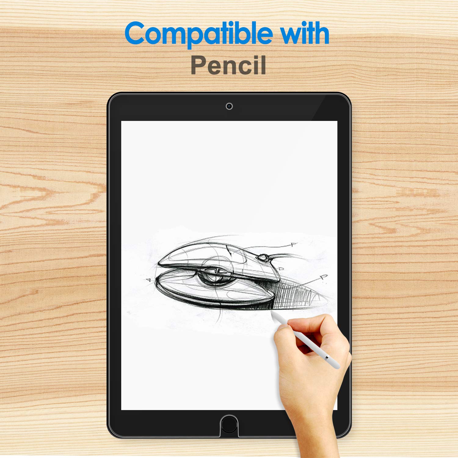 iPadAir3 10.5�����2019��ǥ�/iPadPro10.5������������饹 �վ��ݸ�ե����iPad Air 3/Pro ������̵��