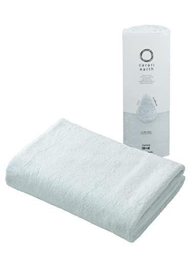 CB JAPAN carariカラリ バスタオル 吸水力4倍のマイクロファイバー earth ブルー 1枚組 繊維の隙間に素早く吸水 送料　無料