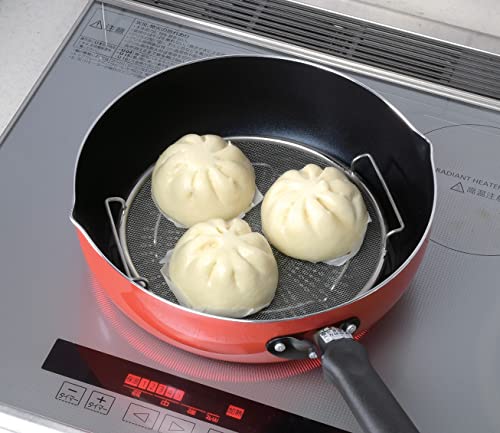 パール金属 フライパンスチーマー 蒸し器 蒸し皿 ステンレス 油切りもできる HB6764 送料　無料