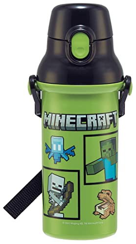 スケーターSkater 水筒 マインクラフト Minecraft 480ml 子供用 抗菌 プラスチック製 PSB5SANAGA 送料　無料