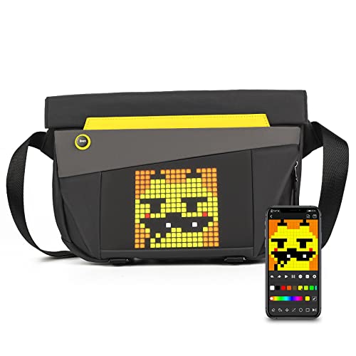 Divoom Pixoo Sling BagV ピクセルアートショルダーバッグ 斜め掛け ボディバッグ メンズ レディース ..