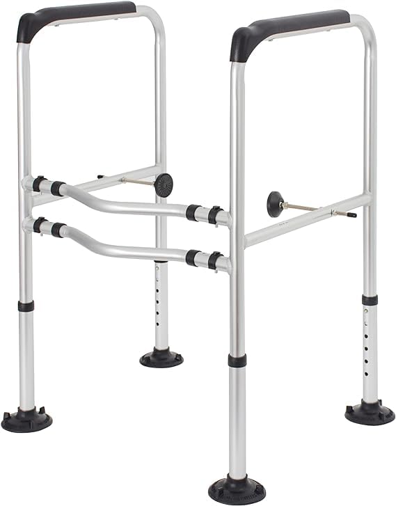 トイレ用手すり 介護用 6段階調節 トイレ 立ち上がり補助手すり 滑り止め 転倒防止 組立簡単 送料 ...