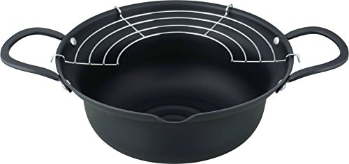 天ぷら鍋 24cn 段付 少ない油で揚げられる 揚げ物 天ぷら 天麩羅 鉄 揚げづつみ AR6291 送料 無料