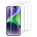 iPhone14 6.1インチ用 強化ガラス 液晶保護フィルム 3枚セット 送料 無料