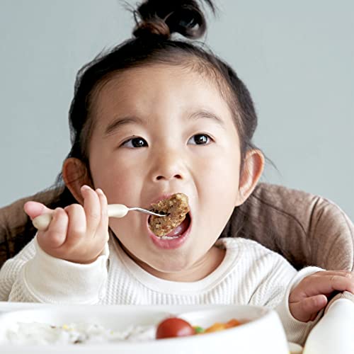 EDISONmamaエジソンママ フォーク&スプーン 幼児食期 1歳半頃~ マンゴー&ピーチ ケース付き 送料　無料