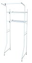 平安伸銅工業 HEIAN SHINDO ランドリーラック 棚2段 ハンガーバー付き ホワイト 幅6093×奥行53×高182cm L2 送料 無料