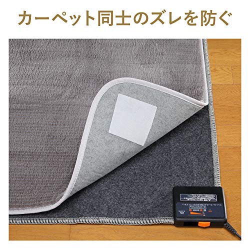 ニトムズ カーペットオンカーペット ずれ防止 固定シート 100mm×100mm 4枚入 T2690 面ファスナー [2]