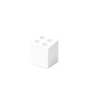 ideacoイデアコ 傘立て マット ホワイト 4本挿し mini cubeミニキューブ 送料 無料