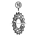 シマノSHIMANO リペアパーツ 17TギアC1225T 1428T用 CS6800 Y1Y917200 送料 無料
