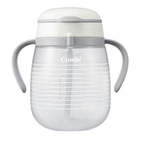 コンビ ラクマグ 漏れないストロー ボーダー ホワイト 3 ボーダー 1個 x 1 送料　無料