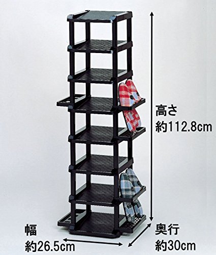 和泉化成 シューズラック 組立式 シューズトリオラック 8型 約26.5×30×112.8cm 3699 送料 無料 [2]