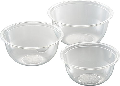 ヨシカワYoshikawa レンジボウル クリア 3pcs 17・19・21cm SJ1229 送料 無料