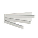キッチン収納 マグネット ふきん掛け FLAT in 幅25×奥行1.65×高さ7.6cm ホワイト フラット イン 壁面収納 FK 送料 無料