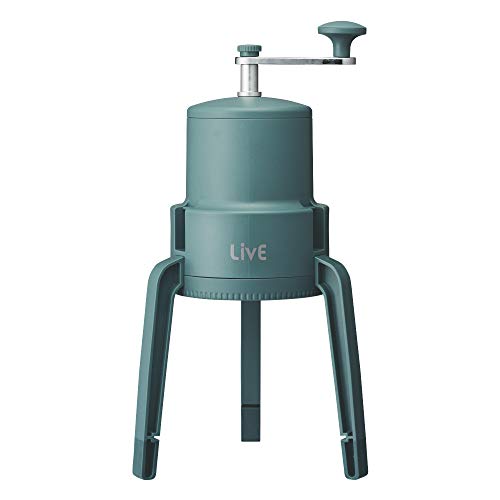 ドウシシャ 氷かき器 手動 LivE かちわり手動かき氷器 収納袋付き 製氷カップ付き グリーンISD20GR 送料　無料