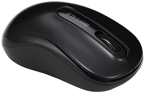 バッファロー マウス 無線 ワイヤレス 5ボタン 戻る/進むボタン搭載 小型 軽量 節電モデル 最大584日使用可能 BlueLED 送料　無料